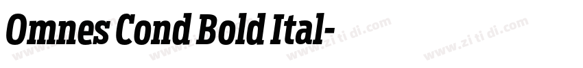 Omnes Cond Bold Ital字体转换 Omnes Cond Bold Ital字体转换